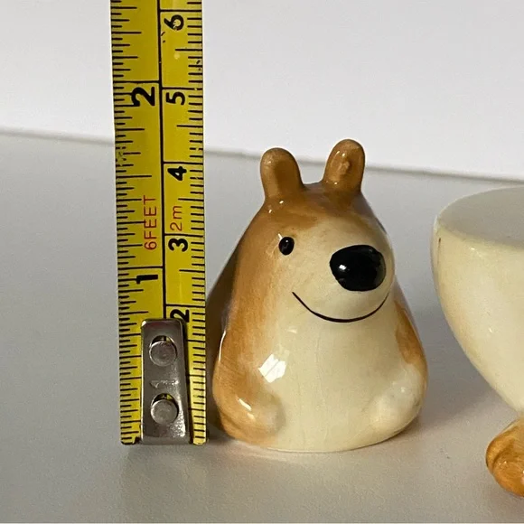 Vintage Salt Pepper Shakers Kangaroo Joey Pouch 2 Piece Kitsch Urban Outfitters - Picture 12 of 16